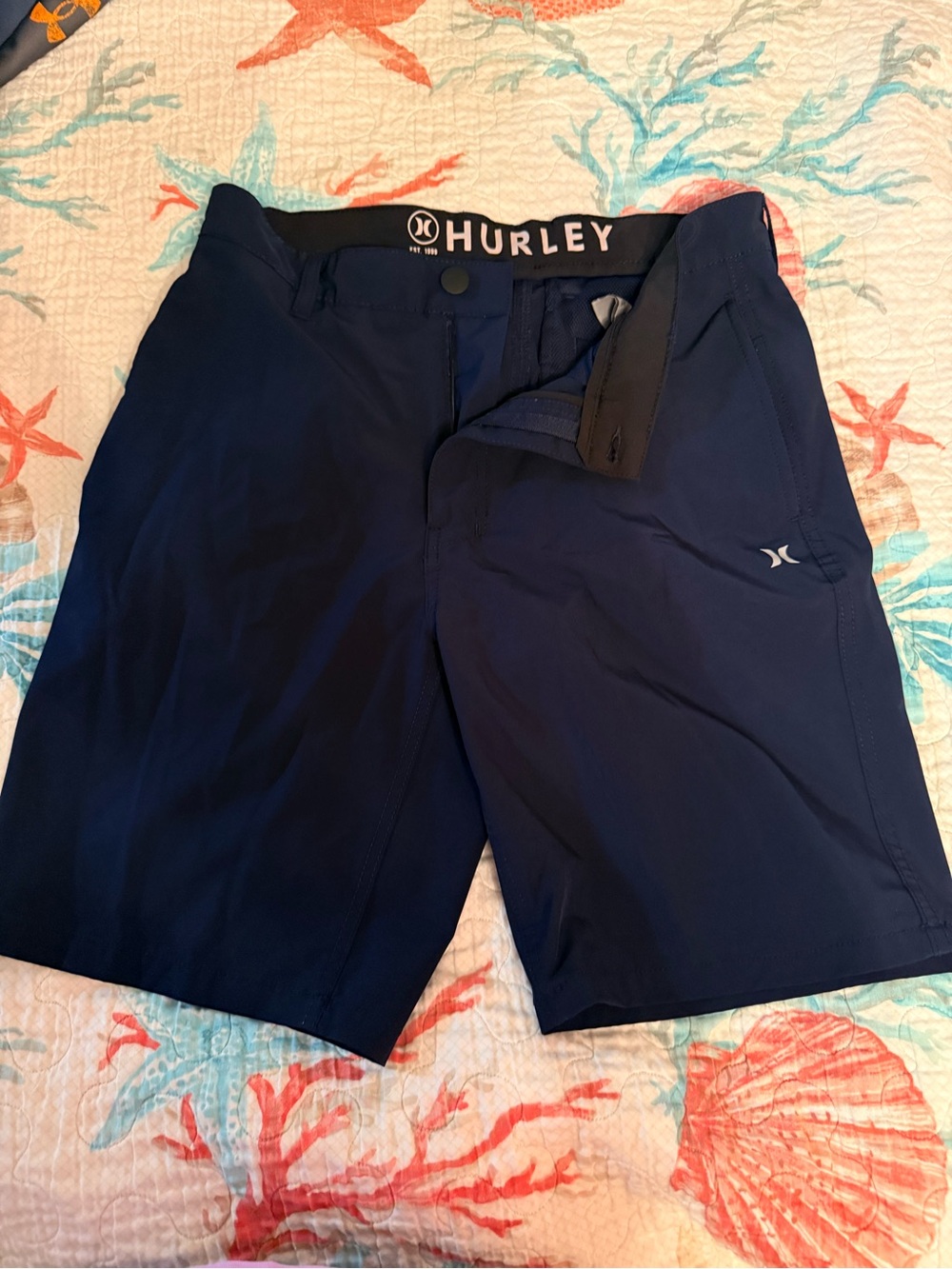 Hurley Men's Dark Navy Hybrid Shorts